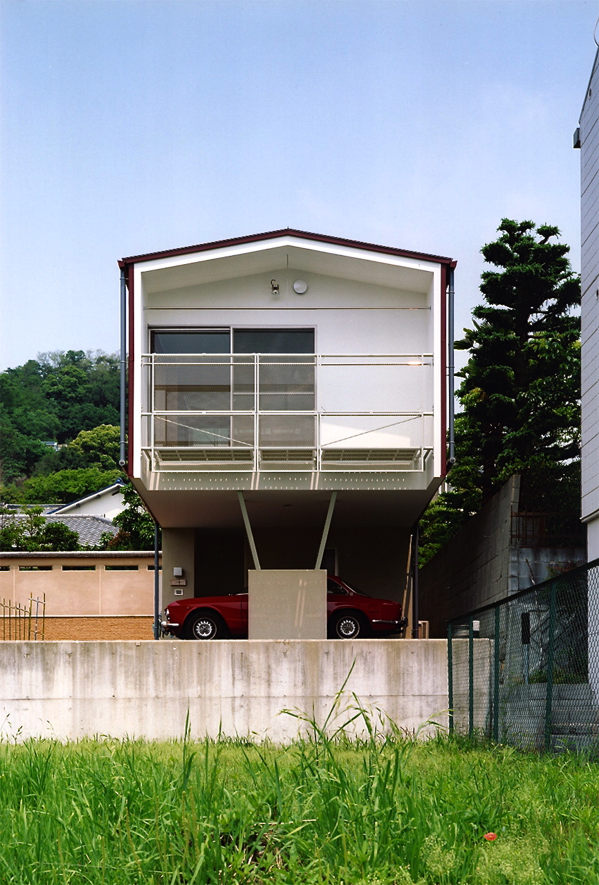 南東面からの外観｜兵庫県神戸市の木造住宅｜庄司洋建築設計事務所