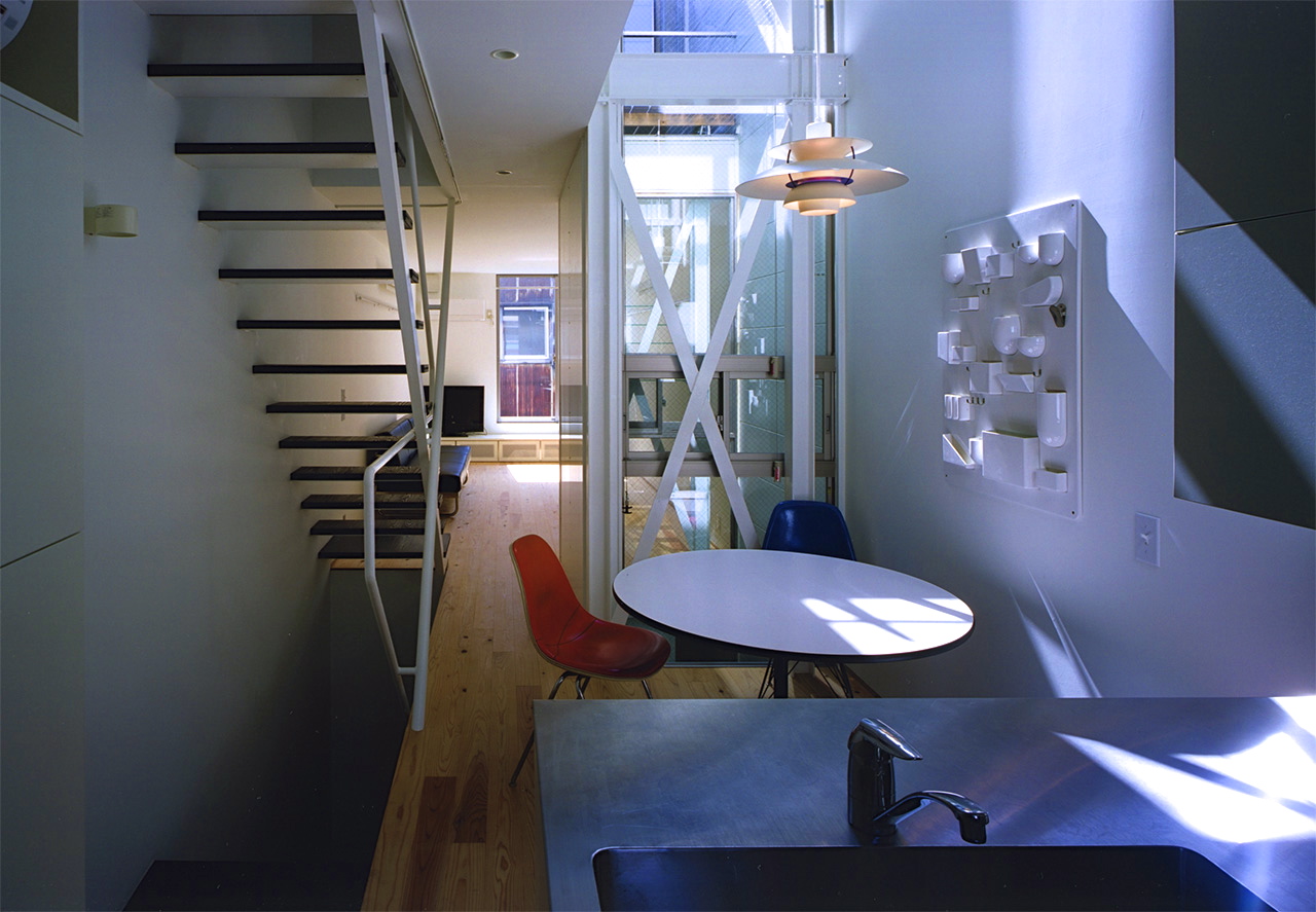 xxhouse-06 2階の様子|大阪の3階建鉄骨造住宅|庄司洋建築設計事務所