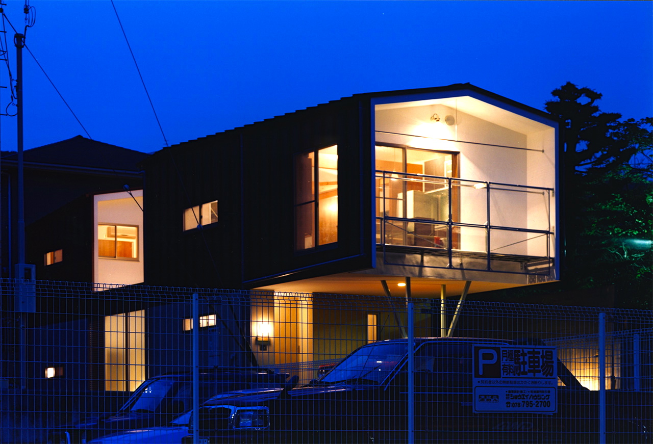 夜景｜兵庫県神戸市の木造住宅｜庄司洋建築設計事務所