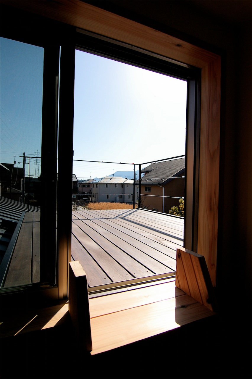 屋根上バルコニー｜滋賀県大津市の住宅｜庄司洋建築設計事務所
