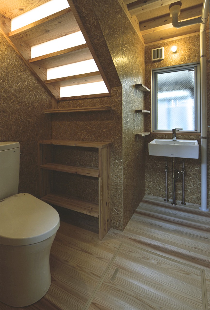 洗面室｜大阪市街の木造２階建て住宅｜庄司洋建築設計事務所