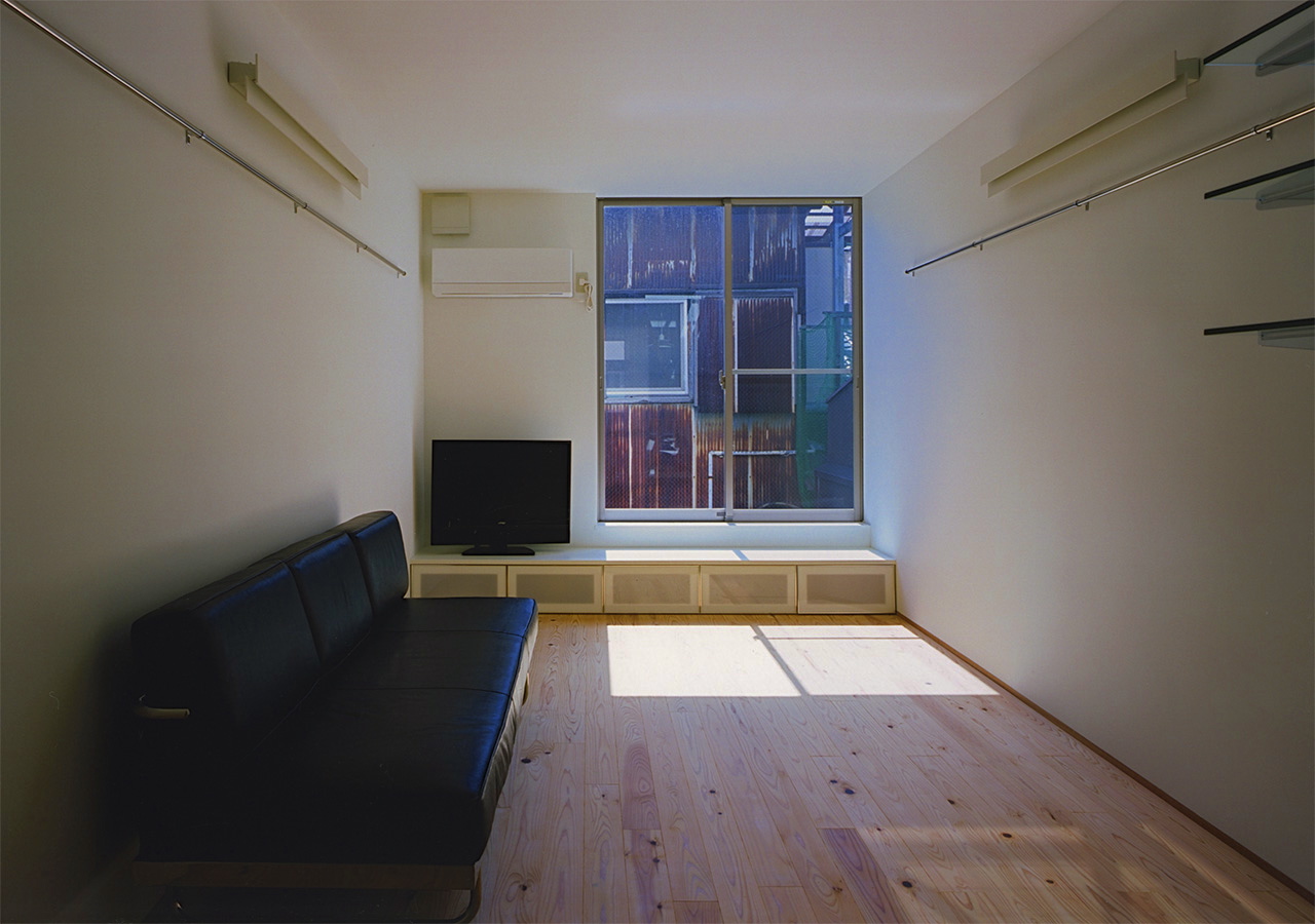 2階リビング|大阪の3階建鉄骨造住宅|庄司洋建築設計事務所