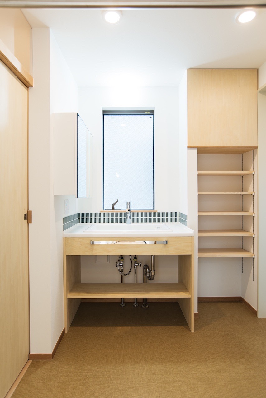 製作洗面台｜兵庫県神戸市の住宅｜庄司洋建築設計事務所