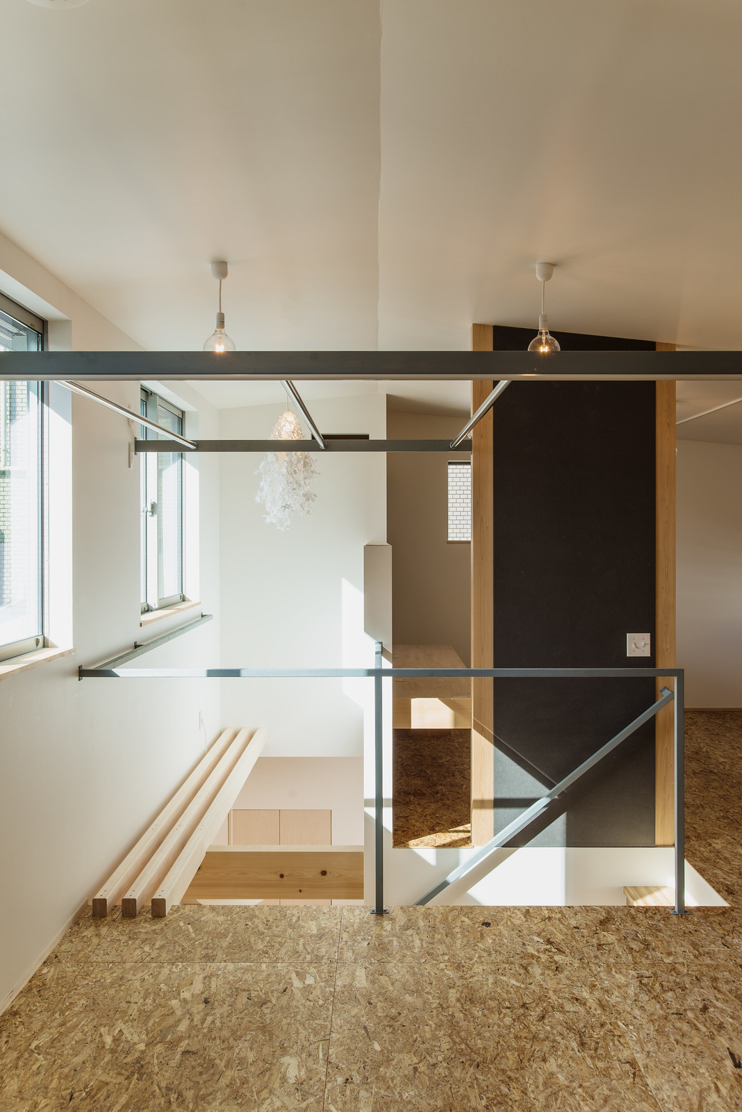 吹抜け廻り｜大阪の住宅｜庄司洋建築設計事務所