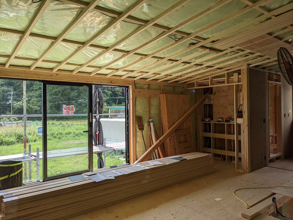 ２階内装下地の様子