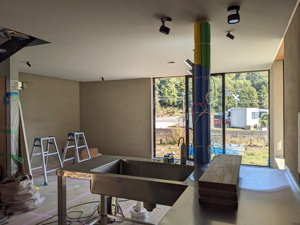 １階壁の左官仕上