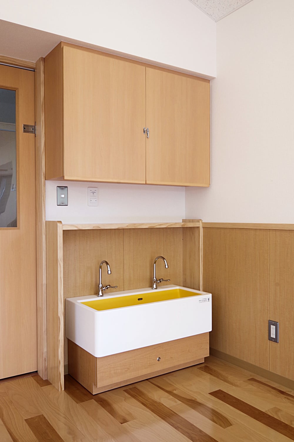 手洗コーナー｜加東市こども園・子育て教室棟増築工事